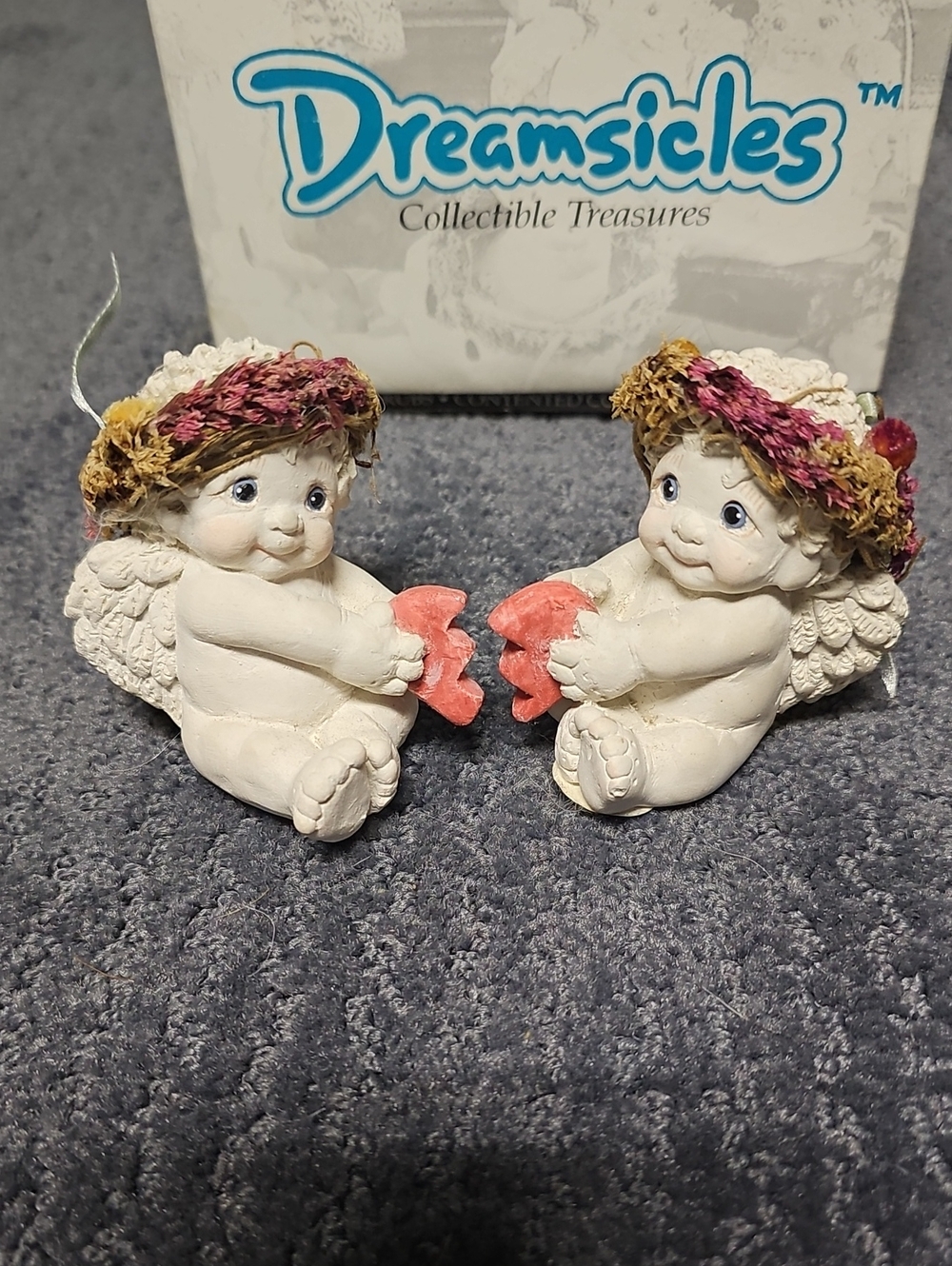 Vintage 1991 Dreamsicles Friendship Cherubs DC175 Set With Original Box